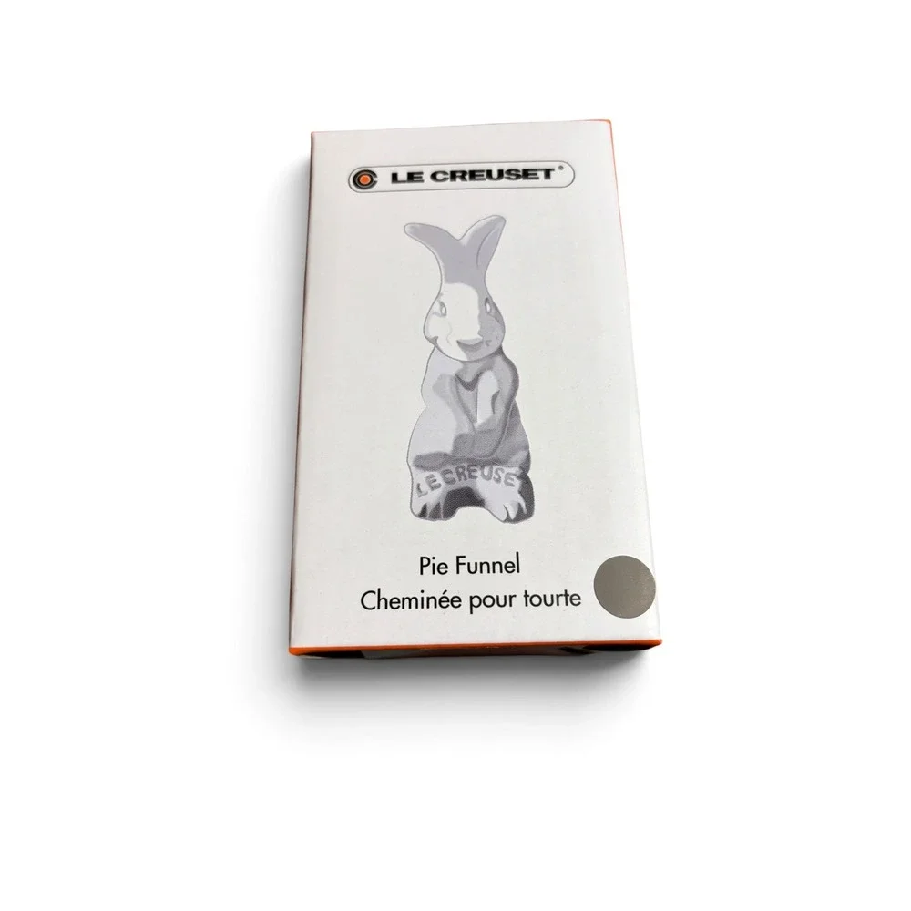 Le Creuset Bunny Pie Bird Funnel Stoneware Cashmere Grey 91053300531000 New
